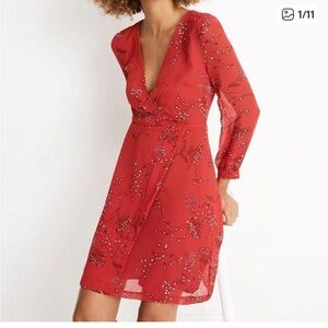 Madewell Hazelwood Wrap-Front Mini Dress